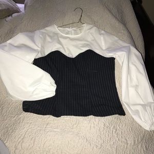 H&M pinstriped shirt